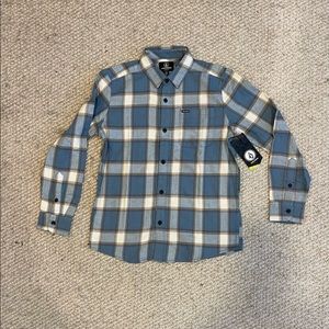 Volcom Boys Youth Flannel (Size: Large)